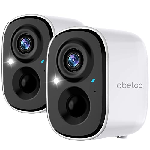 Outdoor Security Camera, 1080P HD Wireless Outdoor Camera with Night Vision, AI & PIR Motion Detection, IP65 Weatherproof, 2-Way Audio, Battery Powered Security Cameras Wireless Outdoor -2 Cameras Kit