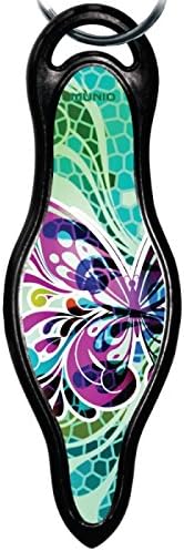 Munio Self Defense Keychain Butterfly Glass