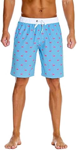 Men's Swim Trunks Water Sport Printed Lightweight Quick Dry Drawstring