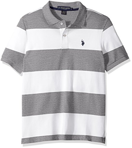 U.S. Polo Assn. Men's Slim Fit Stripe Short Sleeve Pique Polo Shirt U.S. Polo Assn. Men's Slim Fit Stripe Short Sleeve Pique Polo Shirt