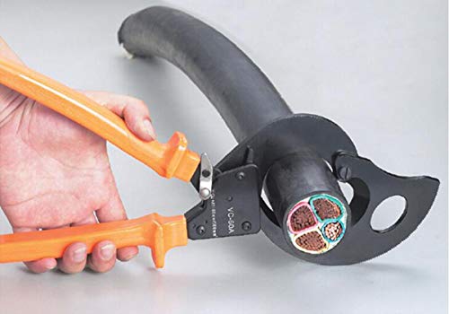 Ratchet Cable Cutters,Aluminum Copper Wire Cutters for Cutting electrical wire as Ratcheting Wire Cut Hand Tool (300mm2) - Thumbnail 5