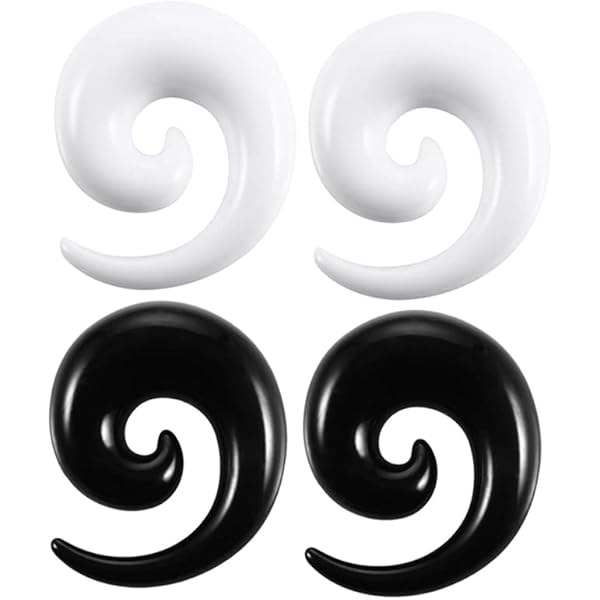 Zhichengbosi 24 Stück Big Ear Gauges Kit Acryl Tapers und Plugs Doppel O-Ringe Stretching Set