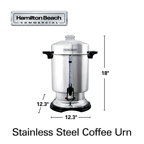 Hamilton Beach Commercial Stainless Steel Coffee Urn, 60 Cup Capacity