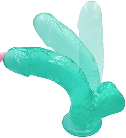 VINNEL RealisticD-i-l-d-0, 7.8 Inch RealisticD-i-l-d-0s with Strong Suction Cup and High Quality,Molded from a Real Pen-is,A-M3-02 (Clear Green)