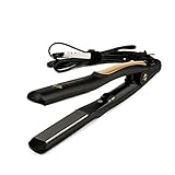 JINRI Anti Static Flat Iron 4/5'' Portable Travel Hair Straightener Titanium Plates 360° anti wrapped Professional Fast Heat up Flat irons Hair ironing straightener JR-810 Black