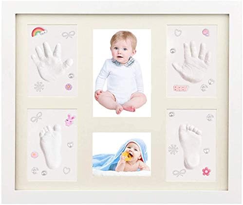 Kimimara Kit Empreinte Pieds et Mains Bébé, Cadr...