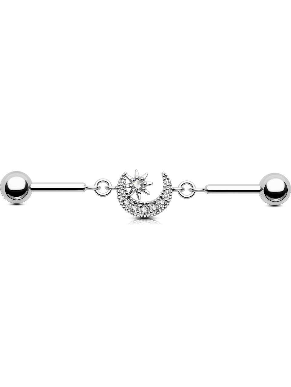 OUFER Industrial Piercing Jewelry, 316L Surgical Steel Industrial