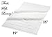 Luxury 100% Cotton Bath Mat, Bath Rug 19x35 Inches Super Thick, Soft, Clear White Color by Amber&Bakel