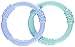 Lifefactory BPA-Free Silicone Teethers 2-Pack, Mint and Lavender