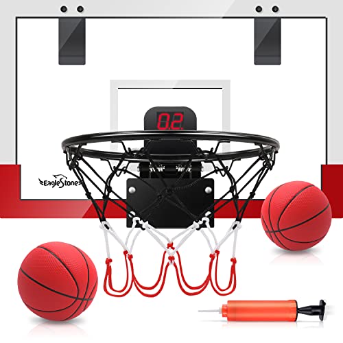 EagleStone Basketball Hoop Indoor for Kids, Over The Door Mini