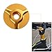 MKChung Bike Stem Headset Top Cap Cover, Light Weight Bracket Cover Top Cover 28.6mm/1.05in(Golden Triangle)thumb 1
