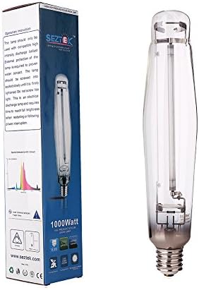 Seztek 1000-Watt Super HPS Grow Light Bulb for Horticulture Indoor Gardening and Hydroponics