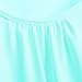 Merryfun Women's Summer Cold Shoulder Ruffle Sleeve Loose Stretch Tops Tunic Blouse Shirt,Lake Blue 2XL