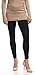 LMBLush Moda Seamless Full Length Leggings Footless Tights Underlayer in Many Colors, Black One Size (Fits XS - XL)