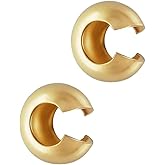 20pcs Adabele Real 1/20 14K Gold Filled 3mm (0.12 Inch) Small Crimp Bead Knot Cover Loose Beads Non Tarnish for DIY Craft Jewelry Making JK2-B3