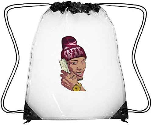 SUITPANRe Clear Drawstring Backpack Rock Musician Design Dancing Bag Outdoor Travel Sack Pack for Men Women