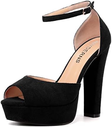 Amazon.com | FSJ Women Super High Heels Platform Pumps Peep Toe