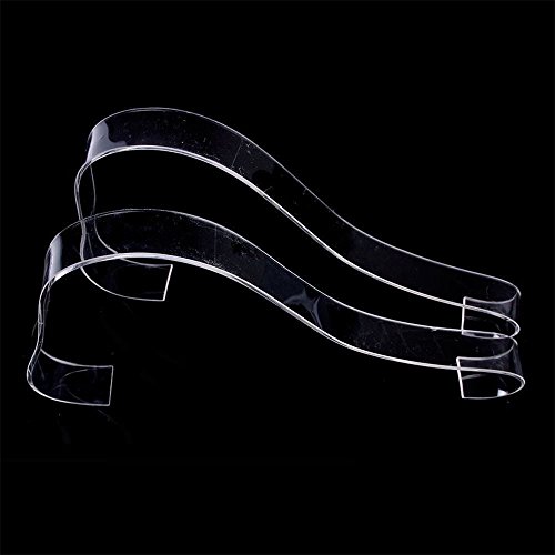 TXIN 10 Pcs/5 Pairs Acrylic Clear Sandal Shoes Display Stand Inserts Holders Shoe Display Rack Shoe Support for Women's Shoes