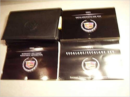 2004 Cadillac Escalade Esv Owners Manual Cadillac Amazon Com Books