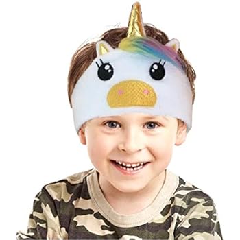 Kids Headphones Children Girls Boys Teens Volume Limiting Foldable and Durable Headphone Headband for School, Home and Travel (White)