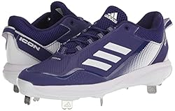 adidas Men's Icon 7 Baseball Shoe, White/Team