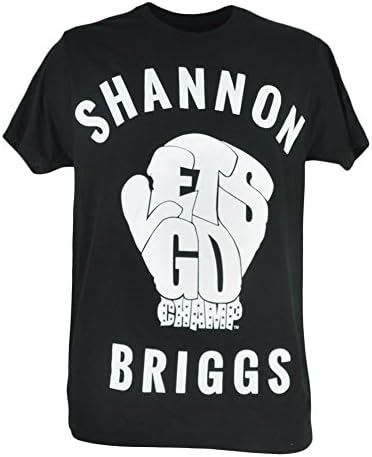 Shannon Briggs Cannon Lets Go Champ Boxer Logo Black Tshirt Tee Men Shirt