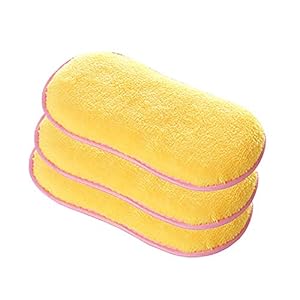 Eco Memos Sponzen voor de keuken, 3 stuks, krasbestendige sponzen, dubbel gebruik, voor keukenservies, robuust…