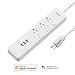 Koogeek Smart Surge Protector Wifi Power Strip 3 Outlets with 3 USB Charging Ports, Works with Apple HomeKit & Google Assistant, Compatible with Alexa, Timers, Remote Control on 2.4GHz Network