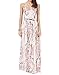 Floerns Women's Sexy Floral Backless Beach Party Maxi Dress Pink S