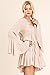 Sweet and Sassy! Bell Sleeve Babydoll Tunic or Dress Large Oatmeal