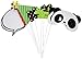 Creative Converting Assorted Photo Booth Panda-monium Party Props (10 Piece)