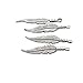Youdiyla 90 PCS Mini Feather Charms Collection - Antique Silver Bronze Gold Small Bird Plume Plumage Metal Pendants for Dream Catcher Jewelry Making DIY Findings (HM48)