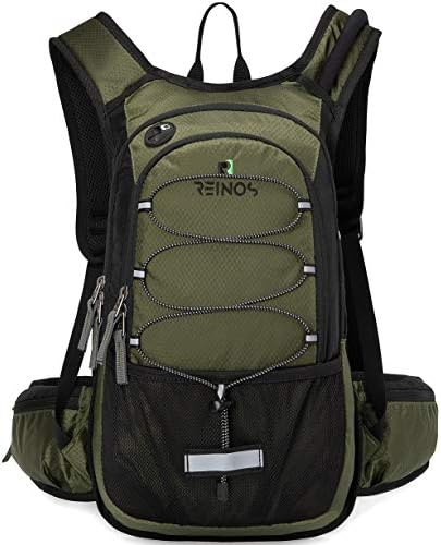 REINOS Hydration Backpack with 2L Bladder for Men & Women, Daypack with Thermal Insulation | Great for Hiking, Running, Cycling, Camping, Skiing, Outdoor Activities