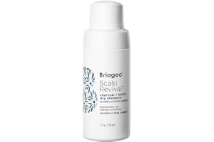 Briogeo Scalp Revival Charcoal + Biotin Dry Shampoo, Clarifying Shampoo Scalp Cleanser for Dry Scalp & Itchy Scalp, Featuring Tea Tree Oil for Hair, Vegan, Cruelty-Free, 1.7 oz