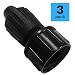 Habitech 3-Pack 1/2 Inch Drip Irrigation Tubing to Faucet/Garden Hose Adapter - Reusable Connector Fittings for Most Rain Bird, Orbit, Dig, Toro 1/2 or 5/8 Tubing x 3/4" FHT