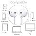 6Pack Bundle inc. 2pc 3FT Lightning Charging Sync Cable certified cord fits apple iPhone + 2pc USB Wall AC cube Charger Adapter brick + 2pc Headphones Earbuds with Mic 3.5 Earphones Headset by ESTE
