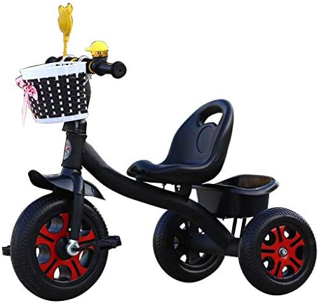 Guu 子供のための三輪車 2年に1人の子供の三輪車2歳以上の男の子女の子キッズトライク幼児三輪車 紫 青 黒 Color 赤 Black 5色 セール特別価格