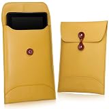 BoxWave Manila Amazon Kindle Paperwhite Leather Envelope - High Quality Synthetic Leather Carrying Sleeve, Unique Envelope Pouch / Bag Design - Amazon Kindle Paperwhite Cases and Covers