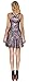 Fish Scale Mermaid Printed Girl's Reversible Pleated Dresses for Party Rainbow M