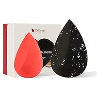 DUcare Duo Makeup Sponge Set Beauty Blender Gift Box Foundation Blending Sponge Flawless for Liquid, Cream, Powder and BB Applicator Makeup Sponges(Love and Hate Heart Shape)