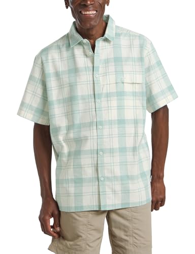 Jack Wolfskin Herren Great Plains Shirt Hemd, Check Soft Jade, S EU