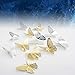 FOMTOR 3D Butterfly Wall Stickers Butterfly Wall Decals for Home Decor DIY Butterflies Fridge Sticker Room Decoration Party Wedding Decor (48 Pcs, Gold)