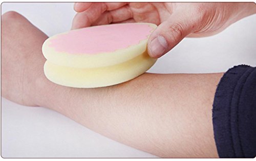 Shybuy Magic Painless Hair Removal Depilation Sponge Pad Remove Hair Remover Effective (A)