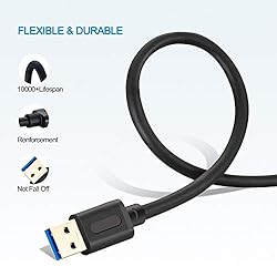 Jelly Tang USB 3.0 A to A Male Cable 1Ft,USB to USB