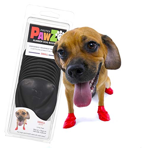 PawZ Dog Boots Rubber Dog Booties Waterproof Snow Boots for Dogs