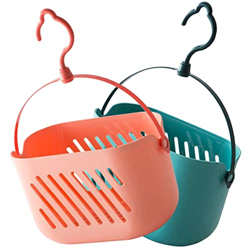 FELTECHELECTR 2pcs Hangable Storage Basket Coat Hangers Storage Bins Storage Baskets Plastic Wall Baskets Hanging Bathroom Basket Bathroom Basket for Storage Sundry Container Household at Amazon