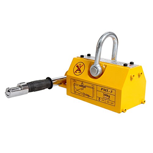 Goetland 660 LBS 300 KG Metal Steel Magnetic Lifter N42-45 Neodymium Magnet Lift Heavy Duty Hoist Shop Crane