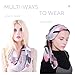 MissShorthair Women's Light Weight Colorful Painting Plaid Tartan Infinity Scarf(Pink and Black)