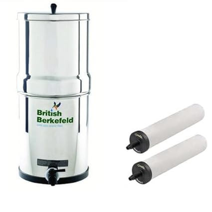 Super Sterasyl Purificador de agua por gravedad de acero inoxidable con ATC