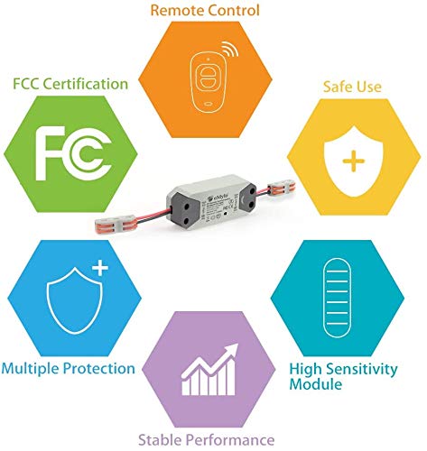 Smart RF Relay Switch eMylo Wireless Remote Control Switch DC 12V RF Receiver 433Mhz Relay Module Home Automation with… - Image 2